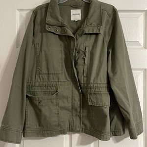 Olive green utility jacket- Madewell